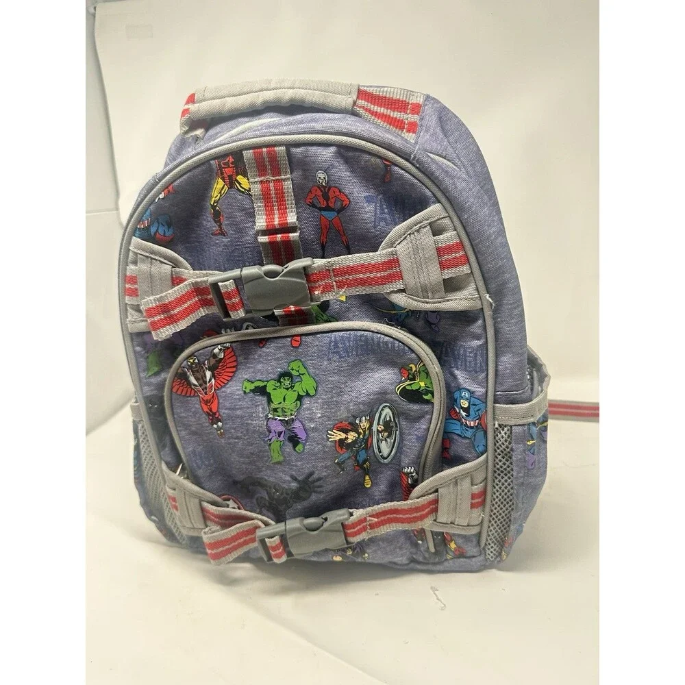 Pottery Barn Kids Marvel Avengers Glow in the Dark Small Backpack ~ Blue